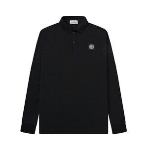 Stone Island Black Polo Shirt